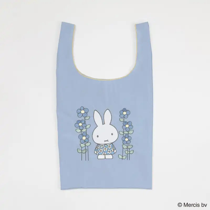miffy ミッフィー EMBROIDERY ショッピンッグバッグ ブルー/MIFF-208A